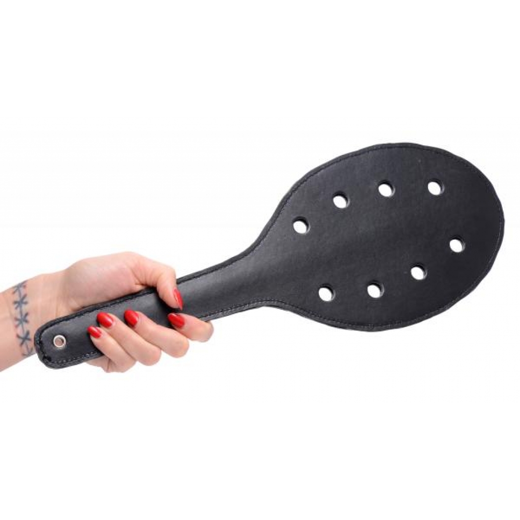 Spanking Rounded Paddle With Holes Black