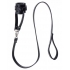 Ball Stretcher With Leash - Black Leather