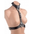 Black Leather Female Chest Harness