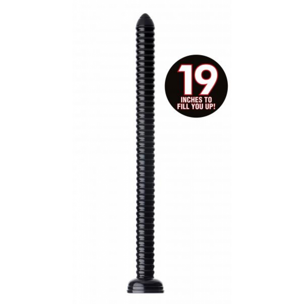 Hosed 19 Inch Ribbed Anal Snake Probe - Ultimate Prowess