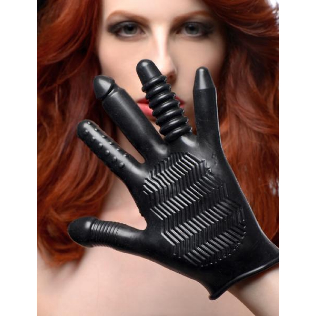 Pleasure Poker Textured Glove - Versatile Sensation