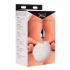 White Fluffy Bunny Tail Anal Plug - Playful Accessory