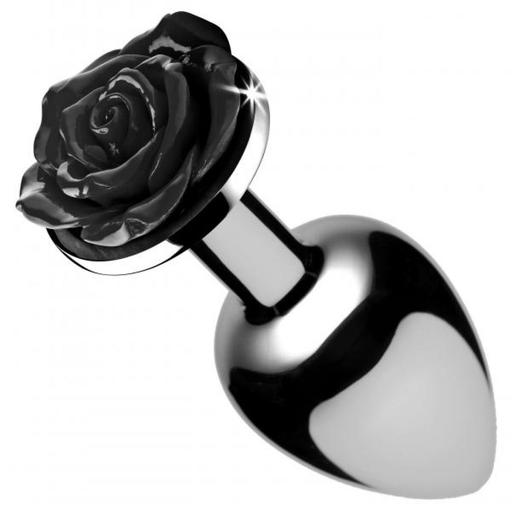 Booty Sparks Black Rose Anal Plug - Small, Elegant Design