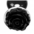 Booty Sparks Black Rose Anal Plug - Small, Elegant Design