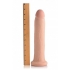 11 Inches Ultra Real Dual Layer Dildo - Without Balls Beige