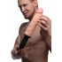 Onslaught XXL Realistic Vibrating Dildo Thruster in Beige