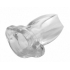 Peephole Clear Hollow Anal Plug - Small