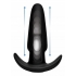 Kinetic Thumping 7X Medium Anal Plug - Black