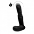 Silicone Thrusting Anal Plug with Remote Control - Black