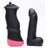 Mega Pounder Hand Held Thrusting Dildo - Black