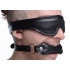 Padded Blindfold And Gag Set Black