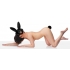 Tailz Bunny Tail Anal Plug and Mask Set - Black