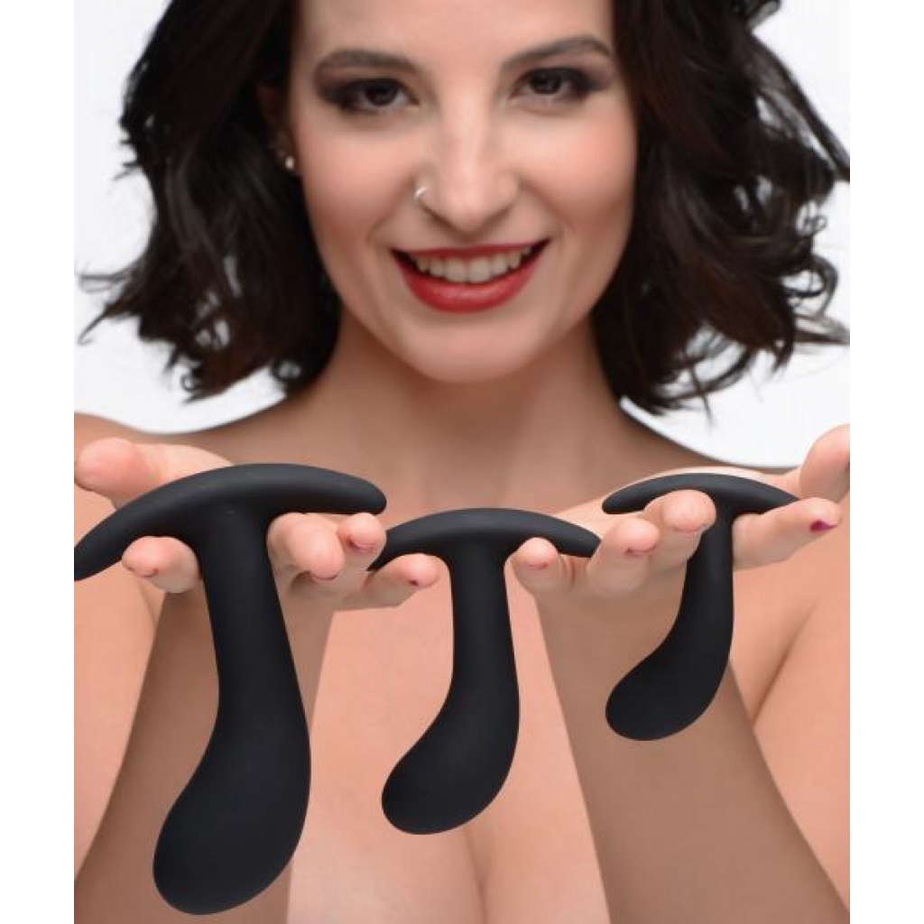 Dark Delights 3 Piece Curved Anal Trainer Set