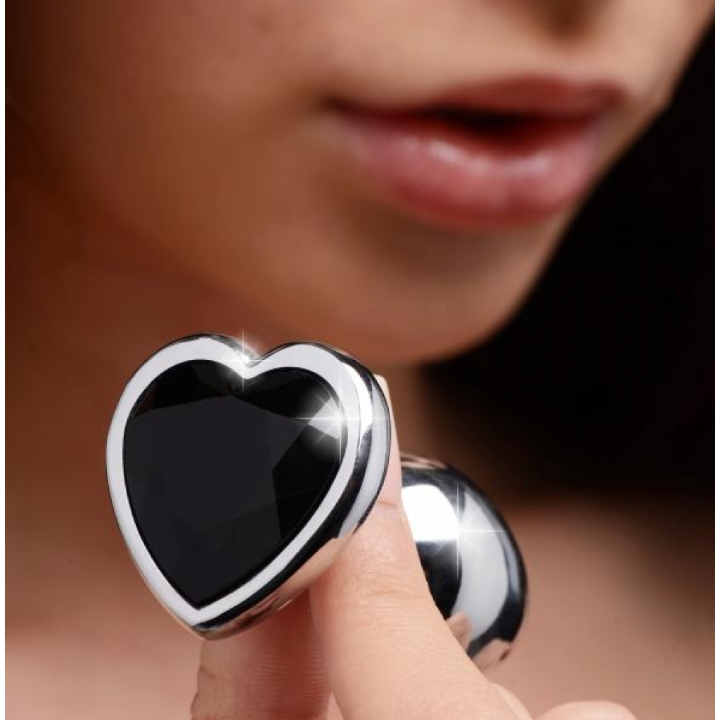 Dark Heart Metal Anal Plug - Small