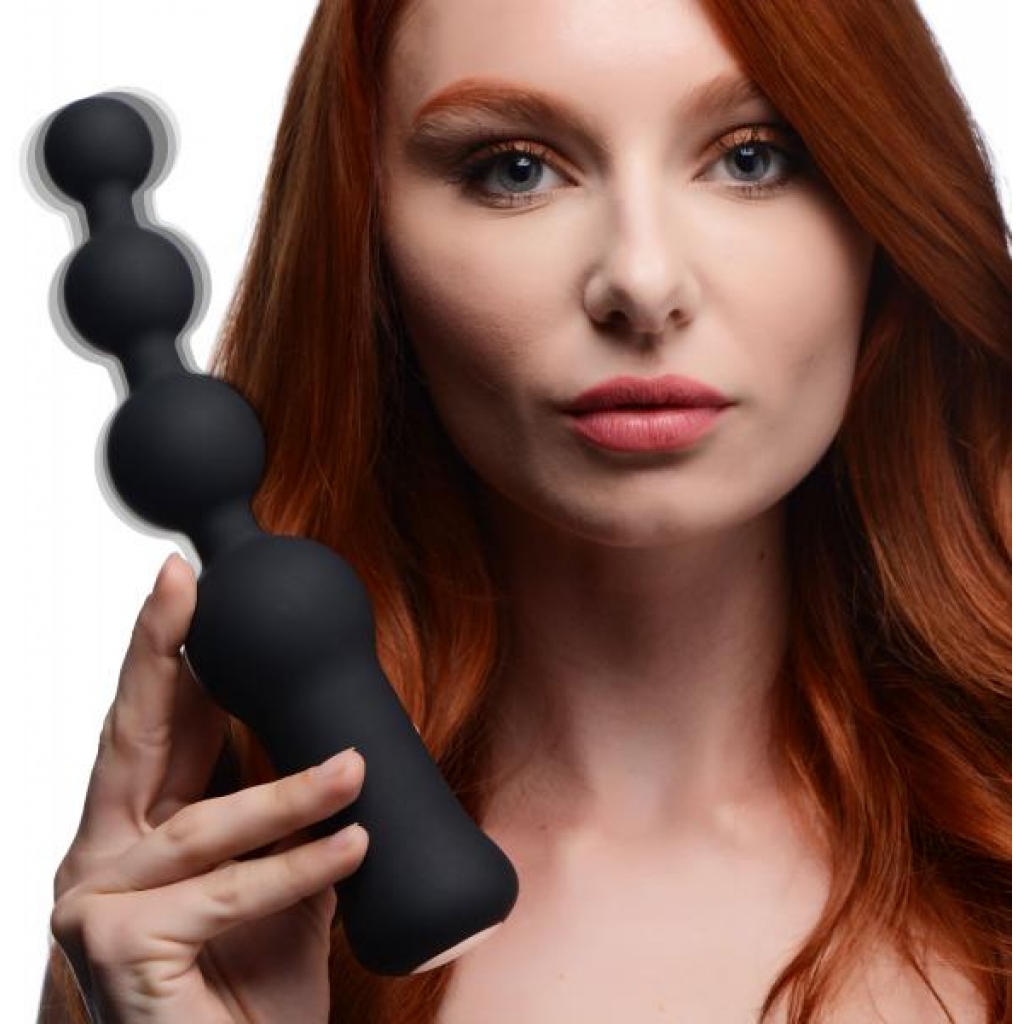 Deluxe Voodoo Beads: 10x Silicone Anal Bead Vibrator