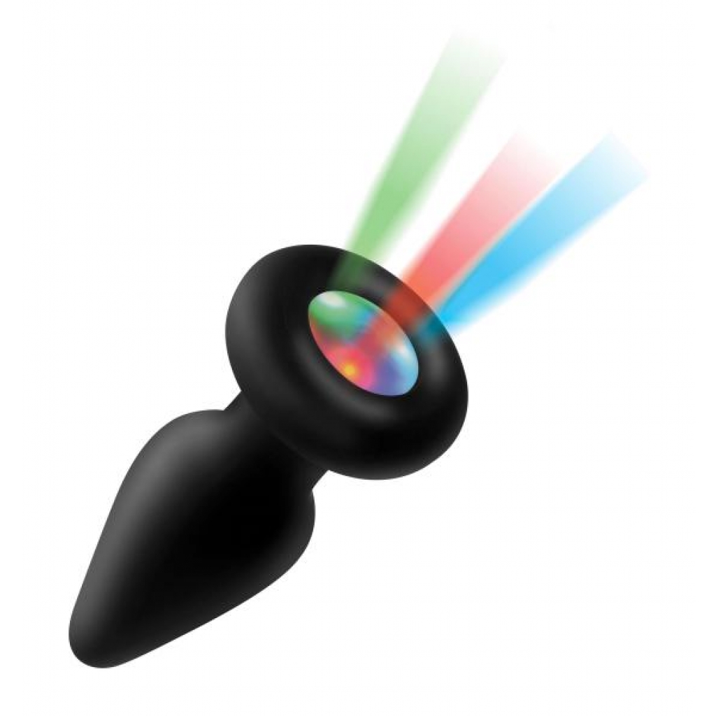 Light Up Silicone Anal Plug - Small