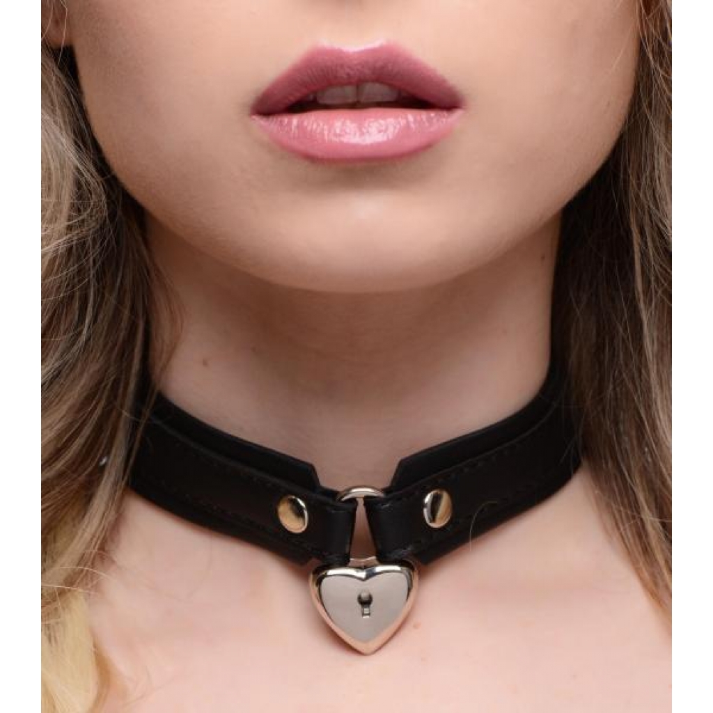 Locking Heart Collar - Affectionate Restraint