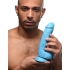 8.25 Inch Dildo With Balls - Blue