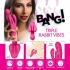 10x Triple Rabbit Silicone Vibrator - Pink