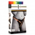 Rainbow Strap On Harness with Silicone O-rings