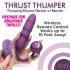 Thrust Thumper Remote Control Silicone Vibrator