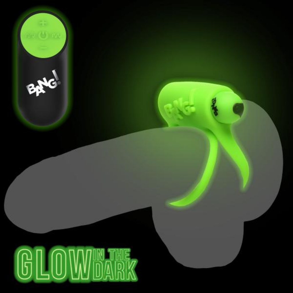 Glow-in-the-Dark Silicone Vibrating Penis Ring