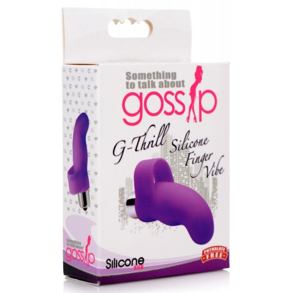 G-thrill Silicone Finger Vibe - Purple Passion