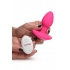 10x Pop Rocker Vibrating Silicone Plug With Remote - Magenta