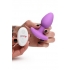 10x Pop Rocker Vibrating Silicone Plug With Remote - Violet