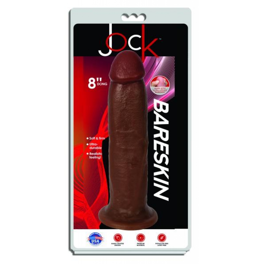 Jock Dark Bareskin Dildo - 9 Inch