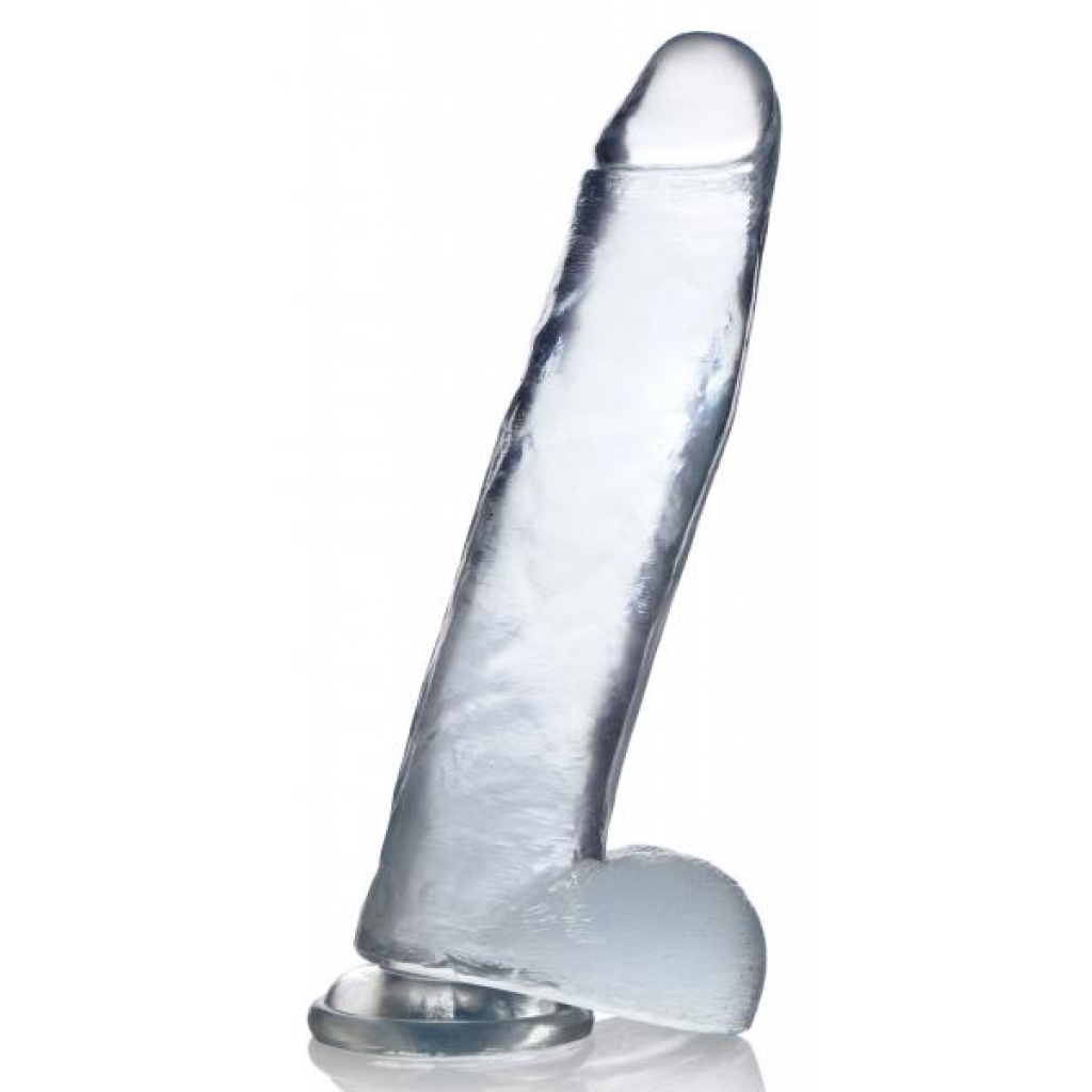 Clear Crystal Jock C-thru Dildo - 11 Inches