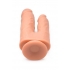 Vibrating and Rotating Remote Control Silicone Double Dildo