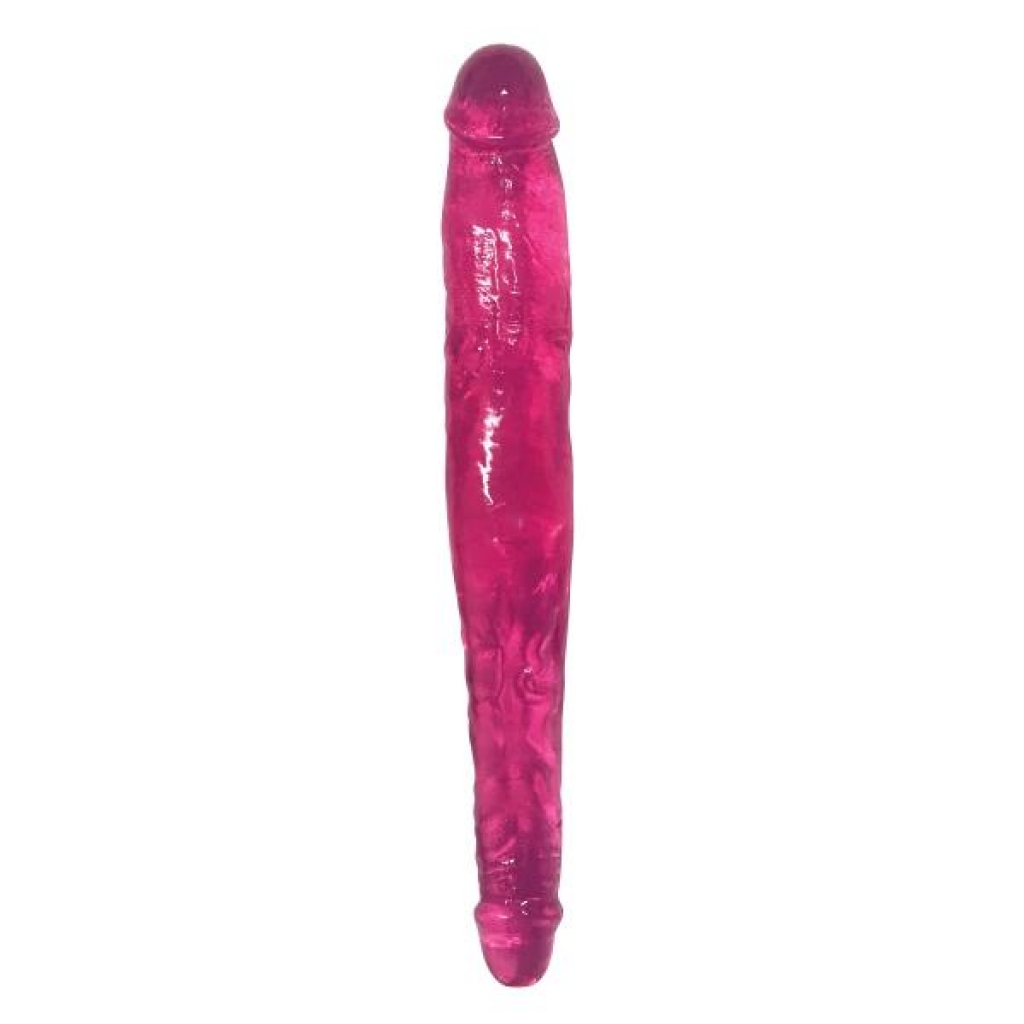 Double-Sided Slim Stick Dildo - Pink