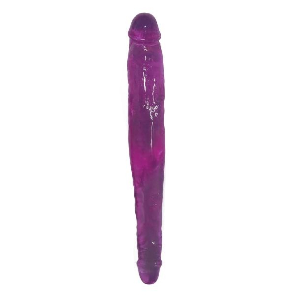 Versatile Dual-End Slim Dildo - Purple