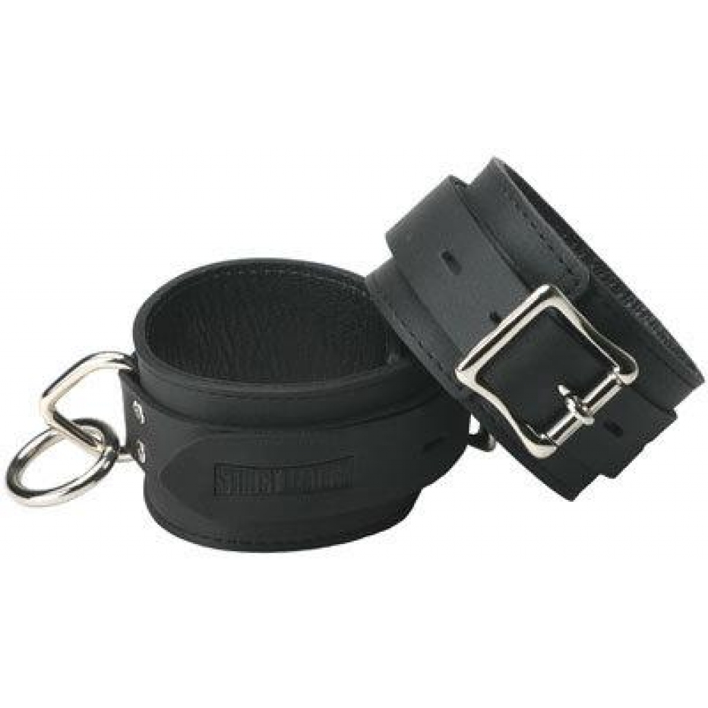 Strict Leather Standard Locking Wrist Cuffs - Premium Bondage Gear