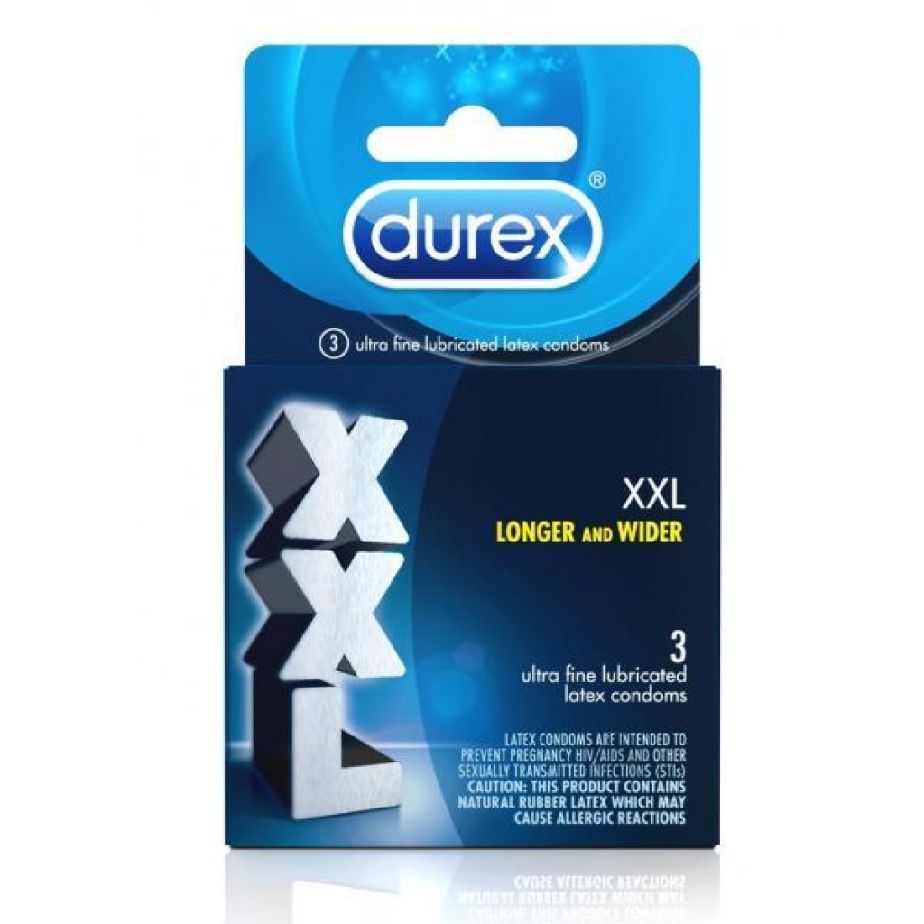 Durex XXL Lubricated Condoms - 3 Pack