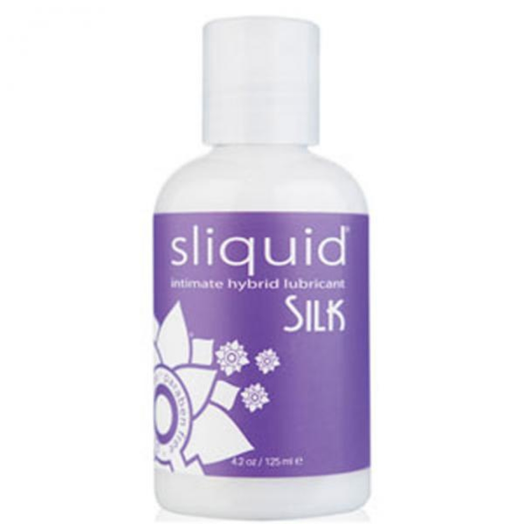 Sliquid Naturals Silk Hybrid Lubricant 4.2oz: Natural & Vegan-Friendly