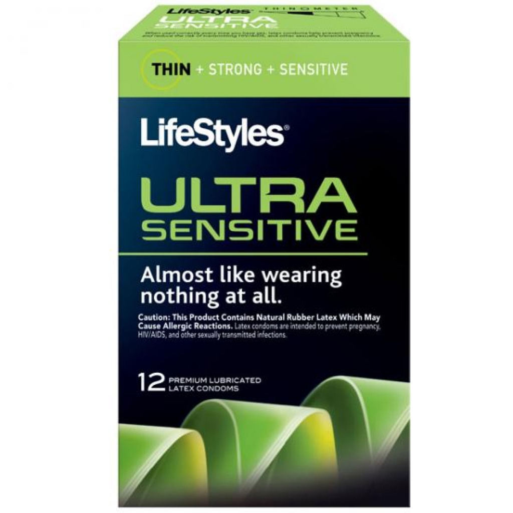 Lifestyles Ultra Sensitive Condoms - 12 Pack