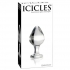 Icicles No 25 Glass Anal Plug - Clear