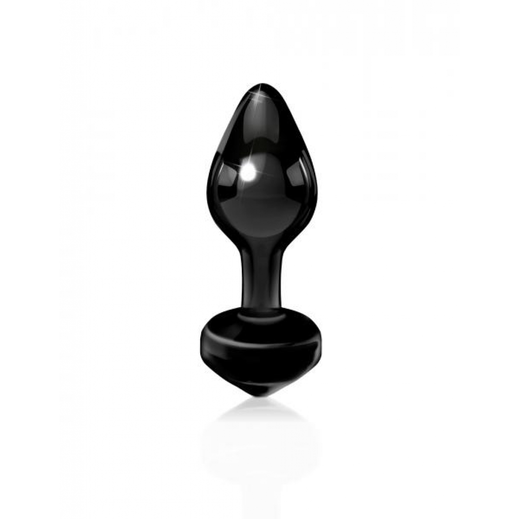 Icicles No. 44 Black Handmade Glass Butt Plug