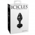 Icicles No. 44 Black Handmade Glass Butt Plug