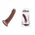 King Penis 6 Inches Brown Dildo