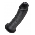 King C*ck Dildo - 8 Inches - Black