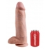 Realistic 12-Inch Cock with Balls - Beige