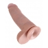 Realistic 12-Inch Cock with Balls - Beige