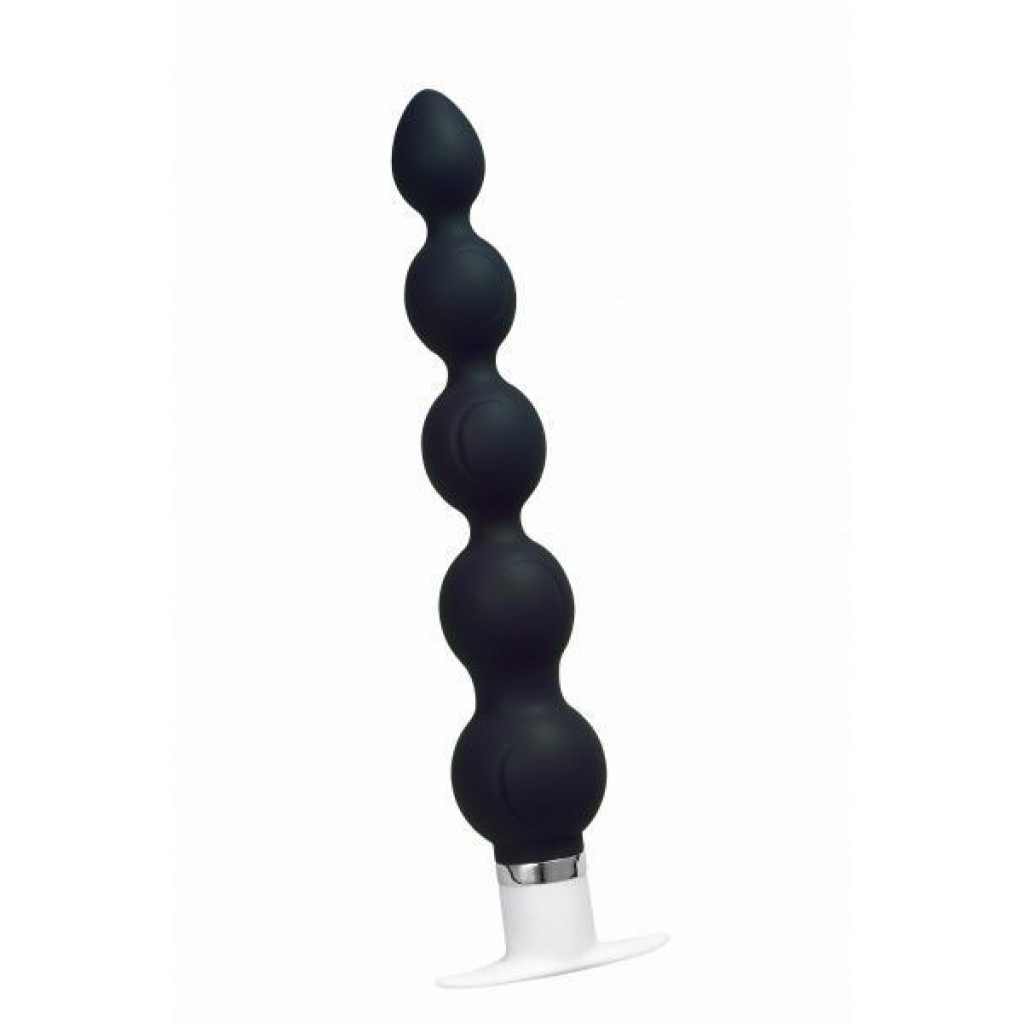 Beginner-Friendly Anal Vibe with Graduated Beads - Black