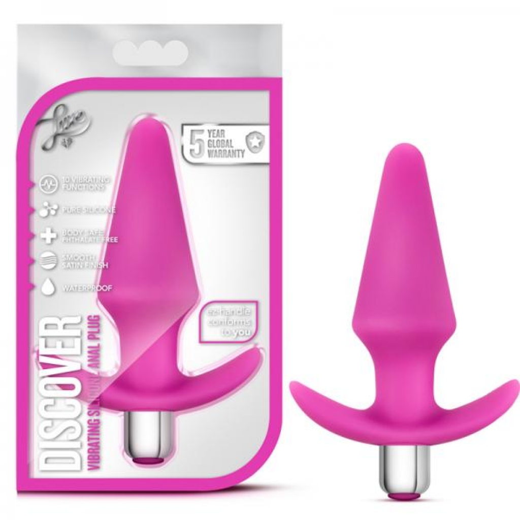 Luxe Pink Anal Plug with Vibration