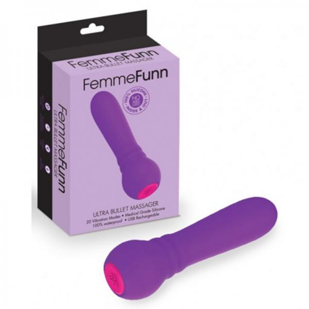 Femmefunn Ultra Bullet Silicone Vibrator - Purple