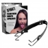 Intimidating Black Leather Mouth Spreader with Claw Hooks