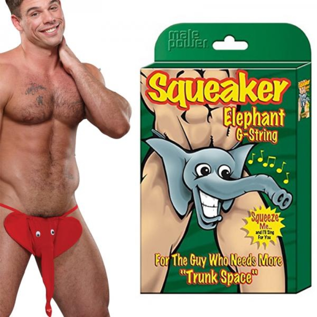 Squeaker Elephant G-String - Playful Design